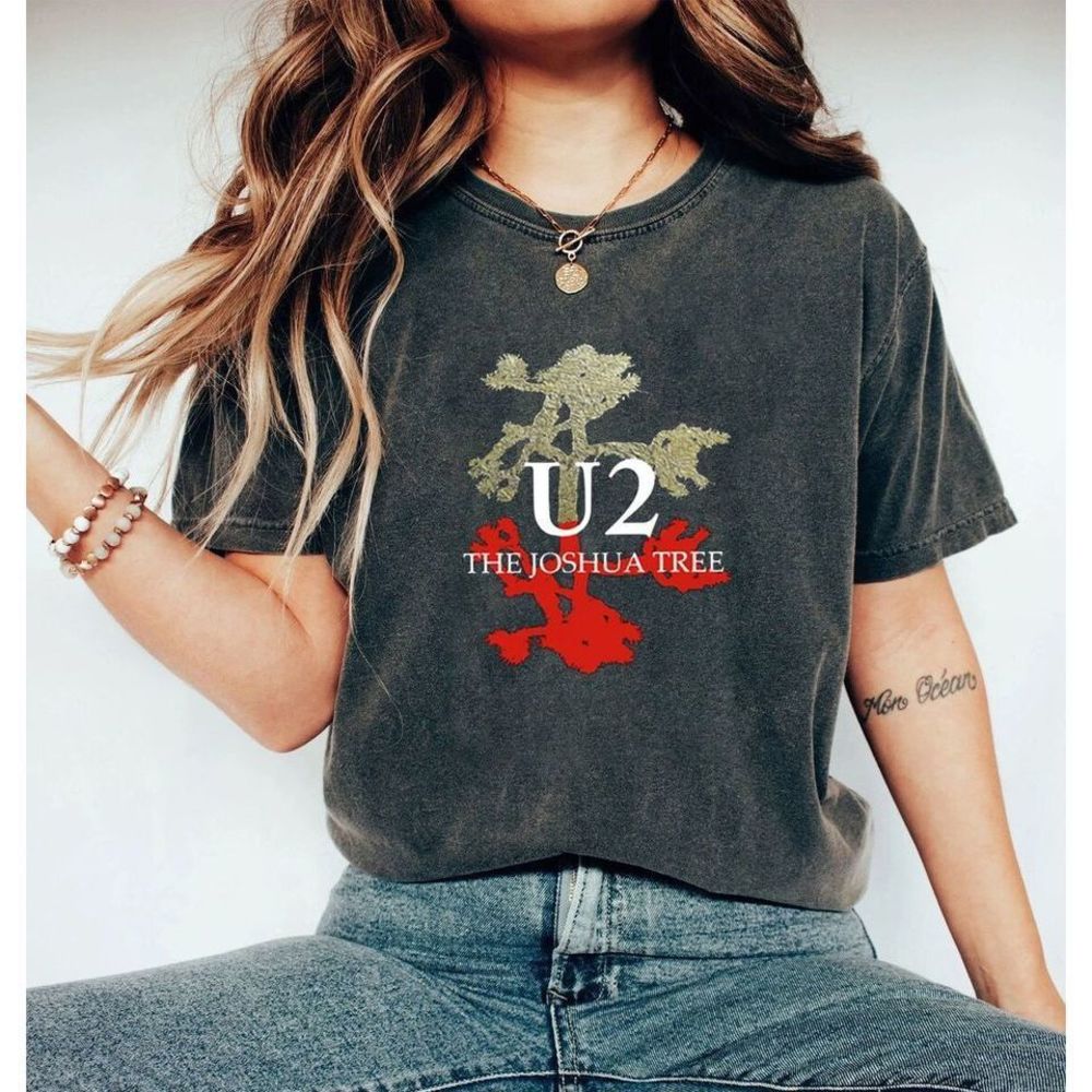 U2 Band Joshua Tree Graphic Shirt  90S U2 Band Tee